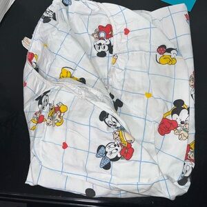 Vintage Dundee Disney Babies Mickey Minnie Mouse Fitted Crib Sheet